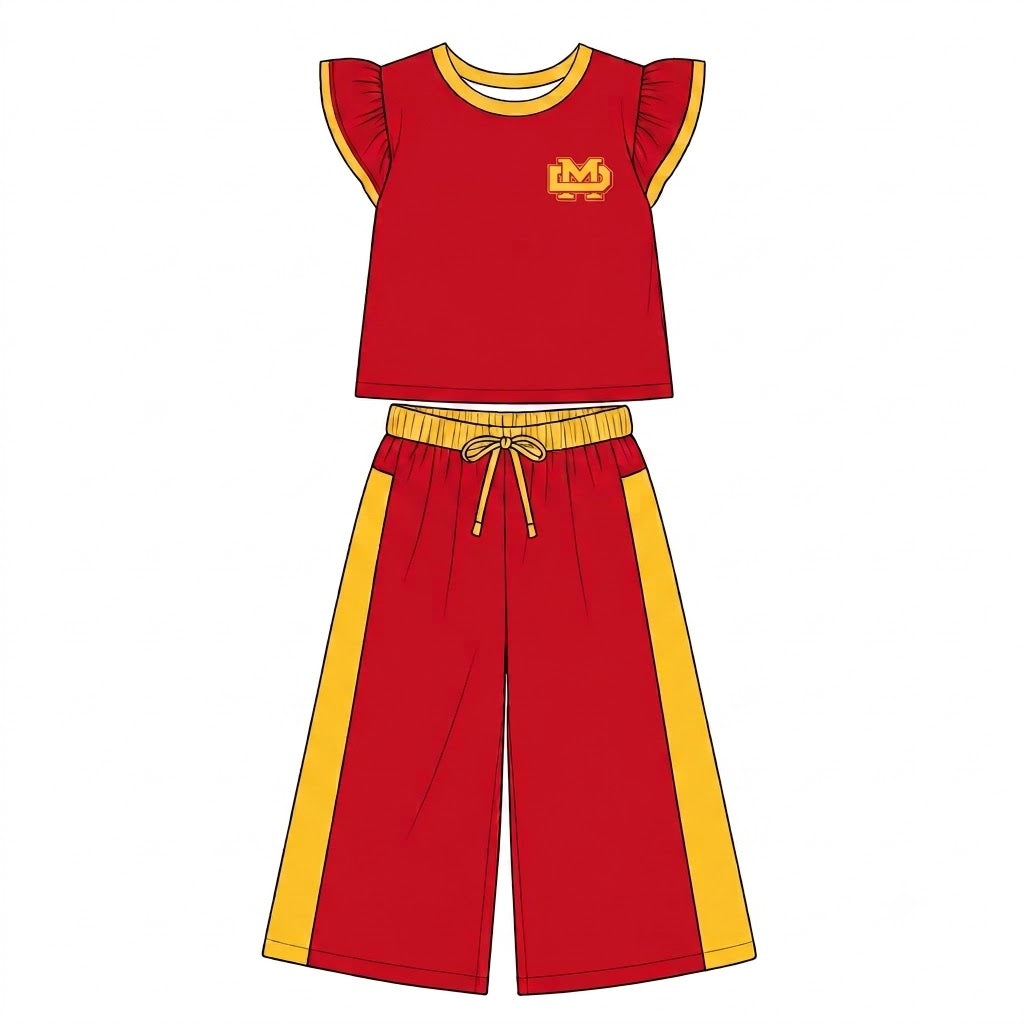Adult women team design flutter sleeve milk silk material outfit