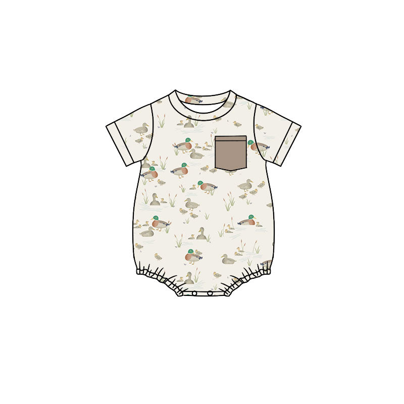 Toddle baby boy duck hunting season romper wholesale factory price