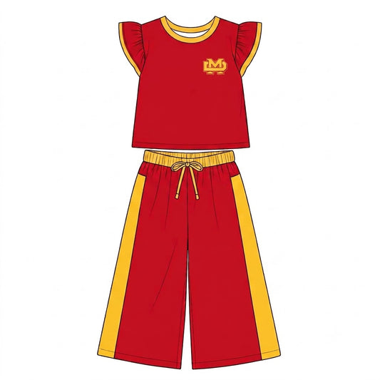 Toddle kids custom team design girl flutter sleeve clothes wholesale price