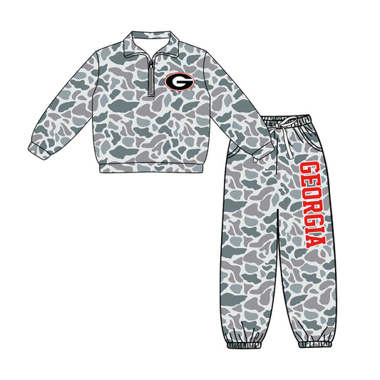 Toddle kids girls custom georgia design long sleeve outfit