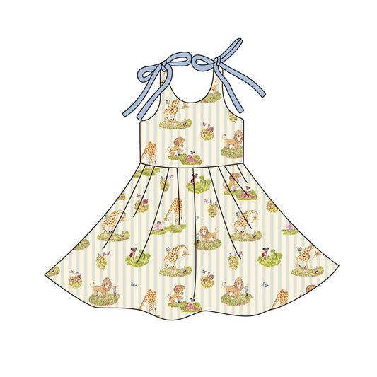 wholesale kids clothes custom animal design dress