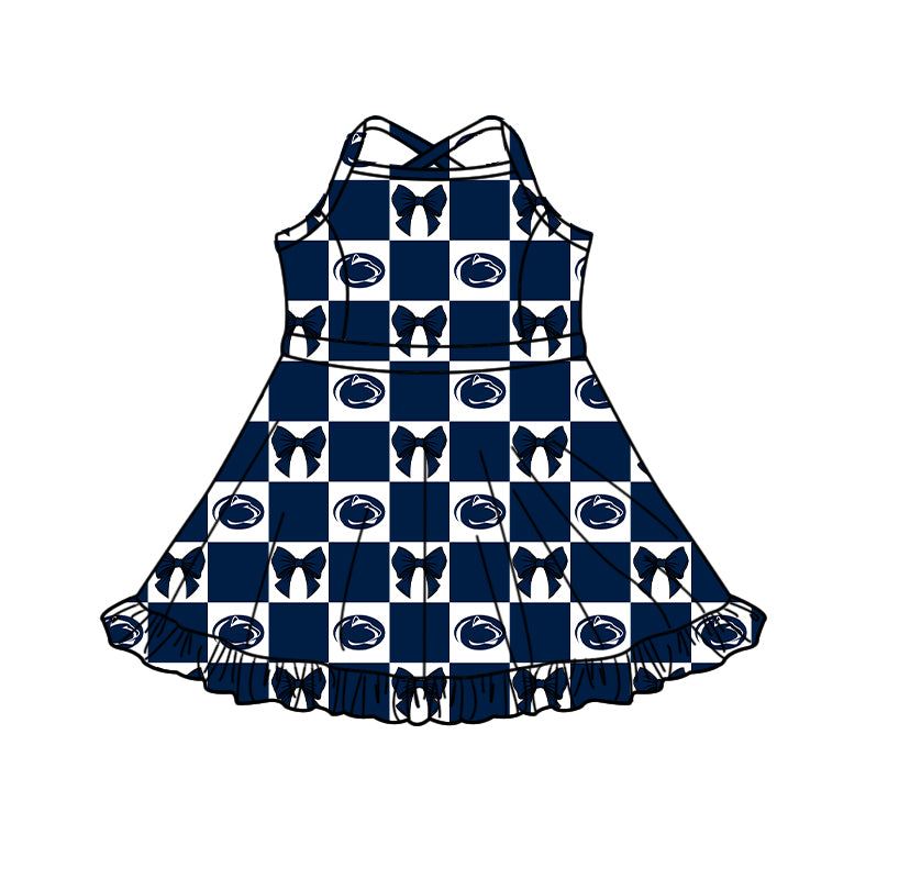 Toddle girls wholesale custom team design yoga dress
