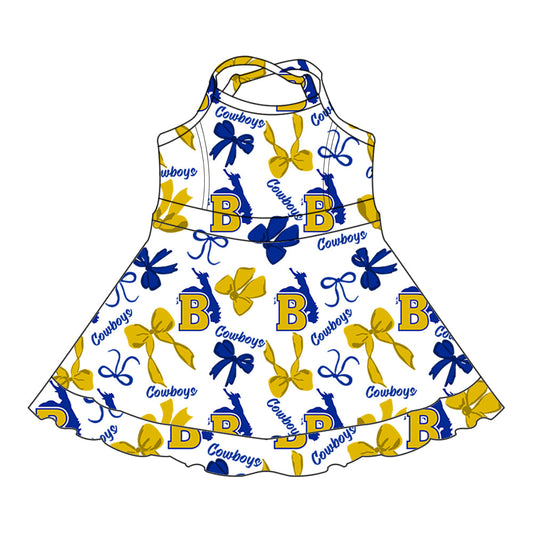 Toddle girls wholesale custom team design dress