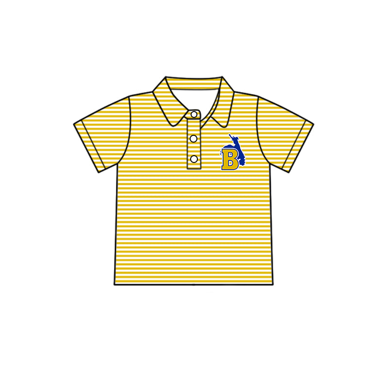 Kids baby short sleeve custom team pullover top