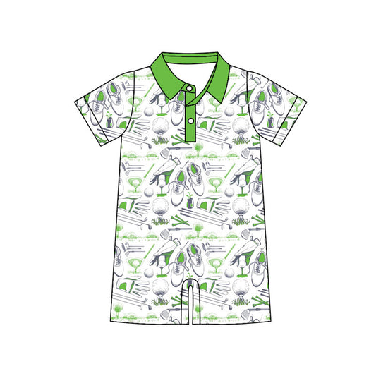 Toddle baby golf design short sleeve romper wholesale factory price