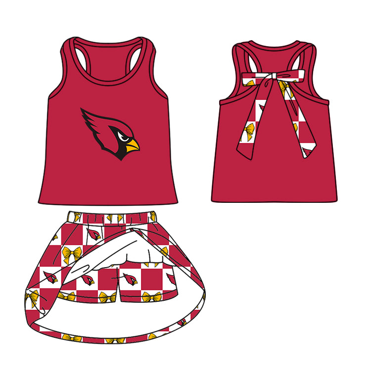 baby girls team cheer skirt outfit add liner shorts