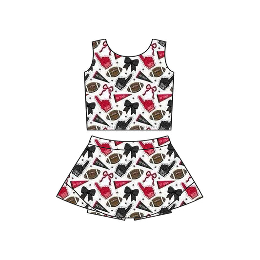baby girls cheer skirt outfit add liner shorts