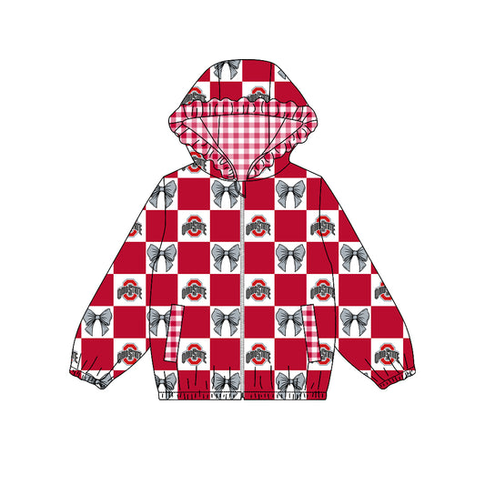 baby girls custom team design long sleeve hoodie top