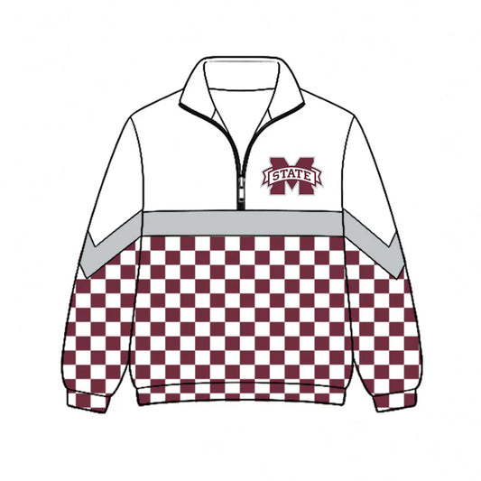 Kid Mississippi State team style long sleeve pullover top