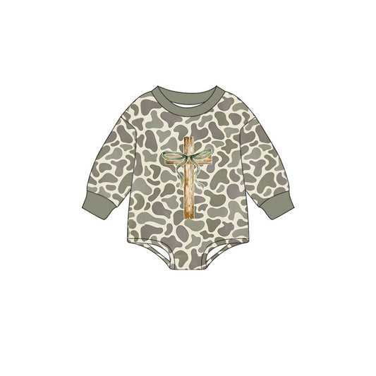 Toddle baby easter cross camo romper wholesale factory price