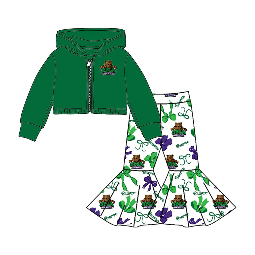 Toddle kids custom college team design matching outfit