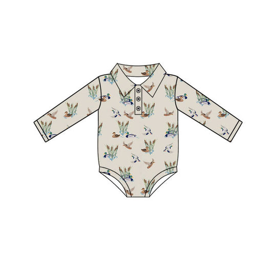 Toddle baby boy duck hunting season t-shirt romper wholesale factory price