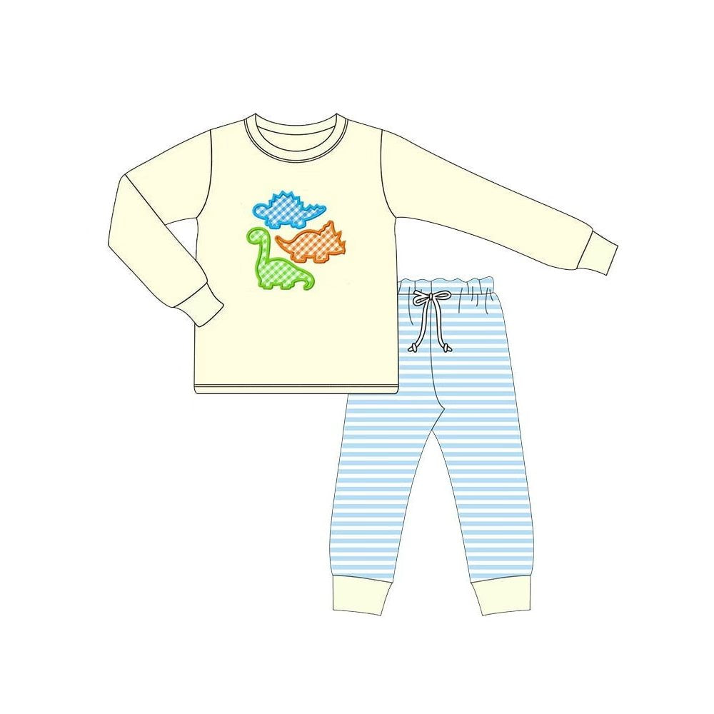 Toddle kids boy dinosaur matching design outfit