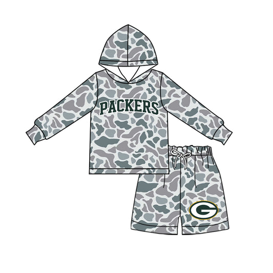 Toddle kids custom Packers team design long sleeve outfit