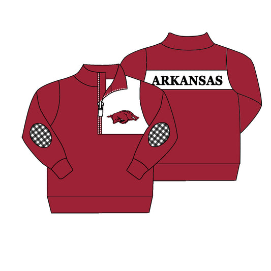 collegiate team kids boys long sleeve pullover top