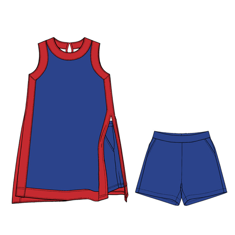 baby girls sleeveless dress matching shorts yoga clothing set