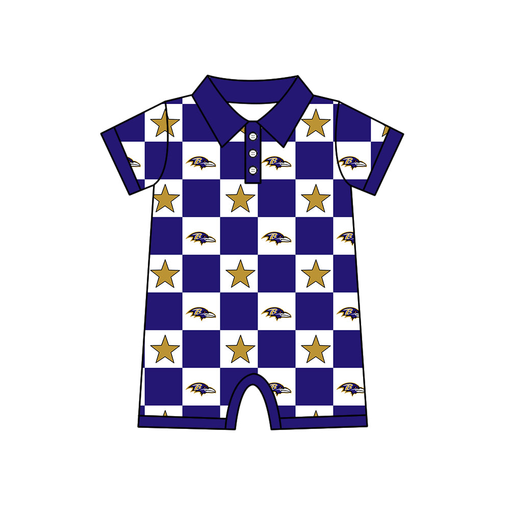 Team design toddle boy summer romper