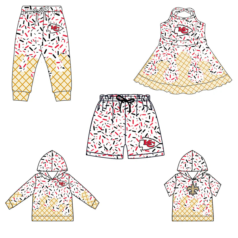 Toddle baby custom team design matching outfit