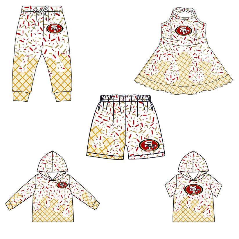 Toddle baby custom team design matching outfit