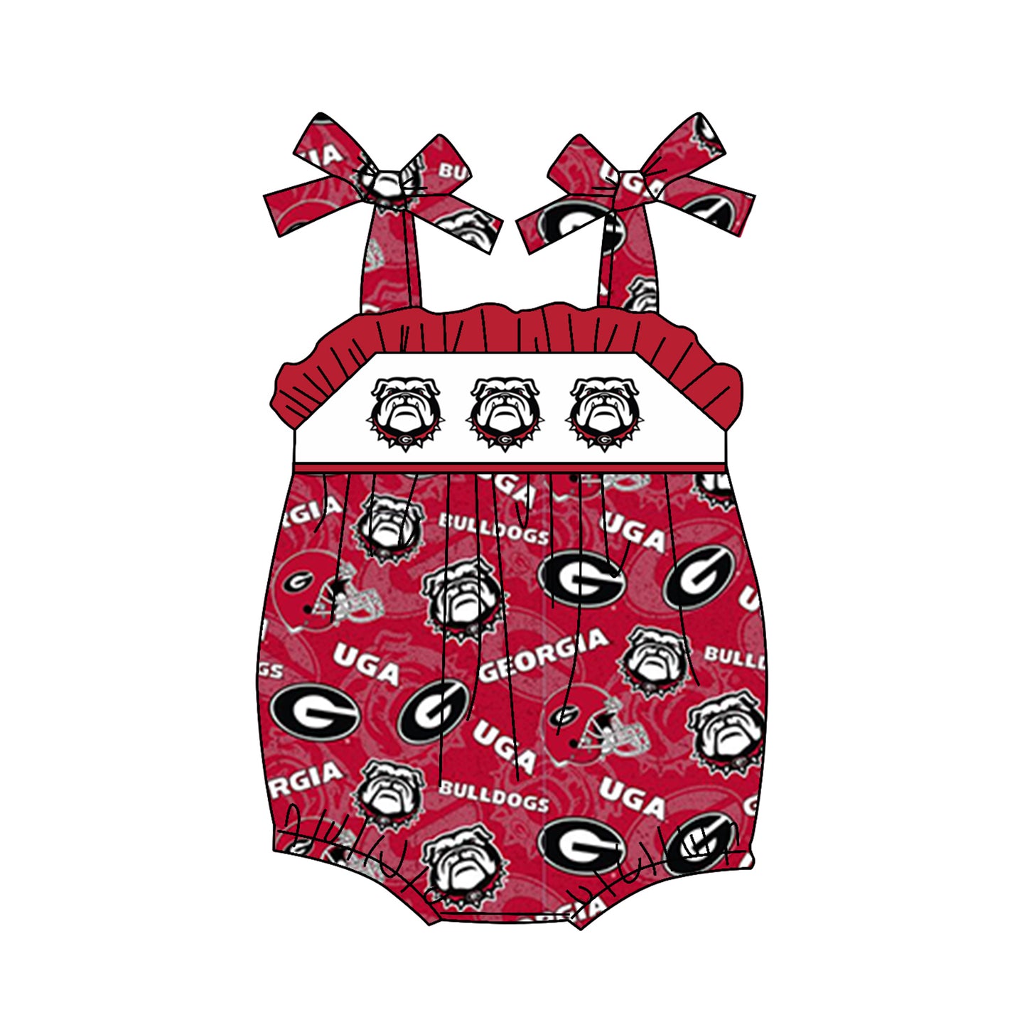 toddle baby girl dog team romper