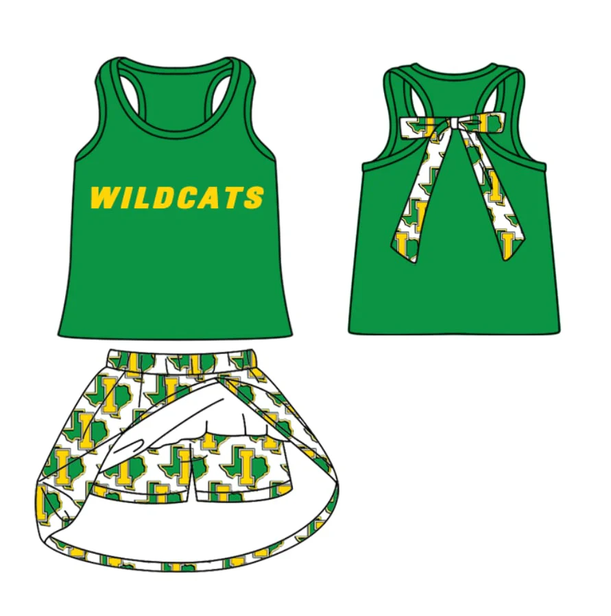 toddle girls cheer team skirt set