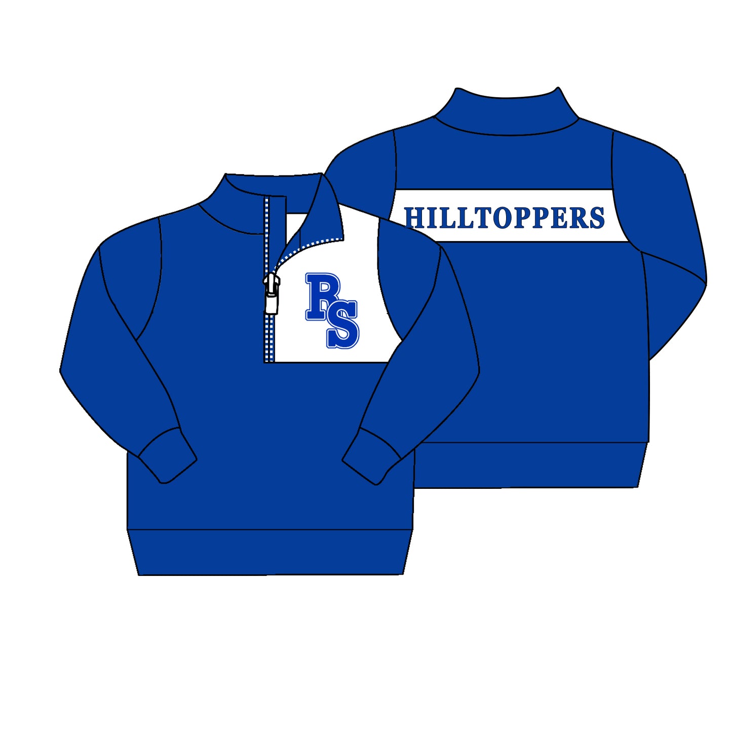 baby boy long sleeve RS custom team design pullover