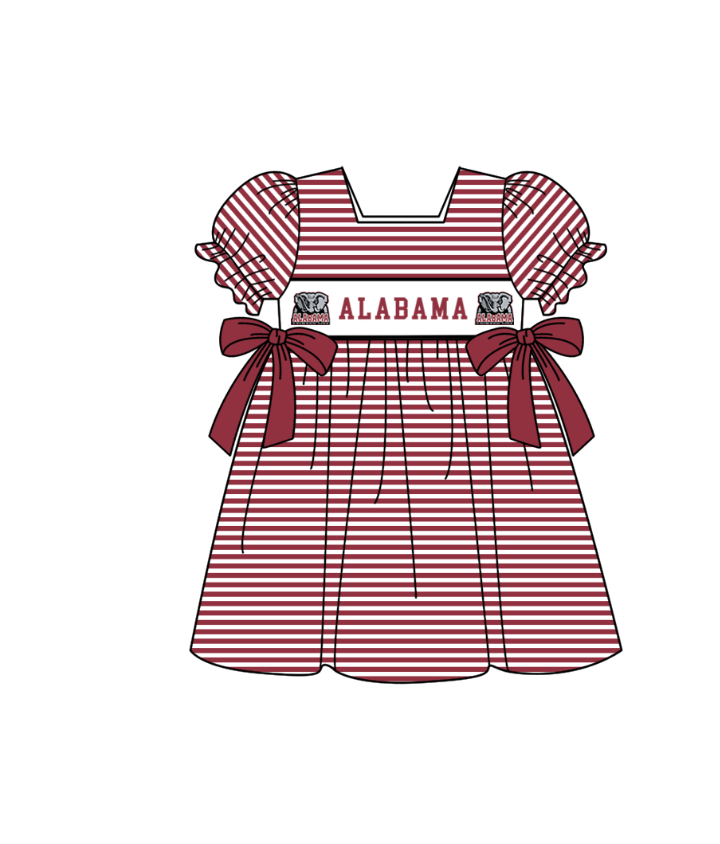 Custom collegiate team girls summer dress