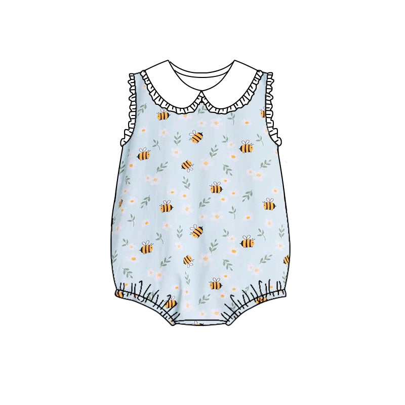 toddle baby bee flower romper