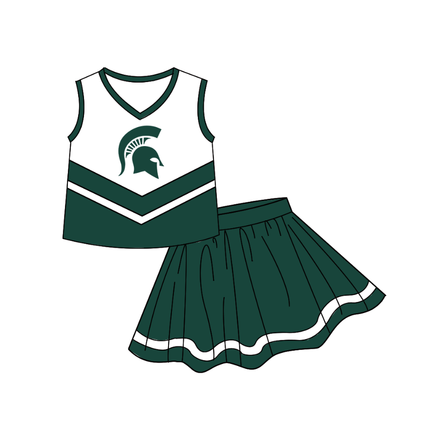 baby girls team cheer skirt outfit add liner shorts