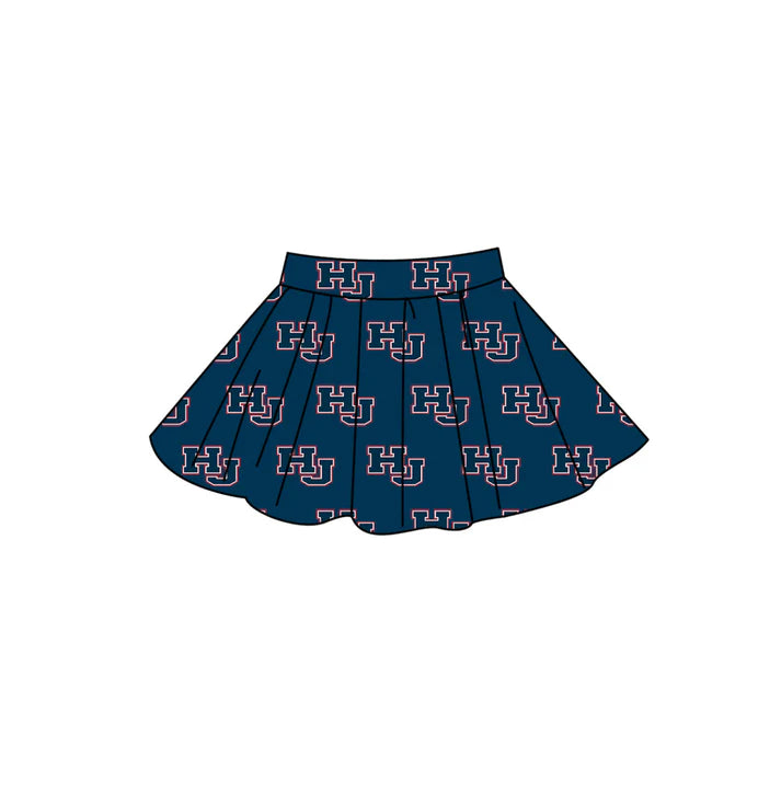 Adult custom team print summer skorts add shorts inside