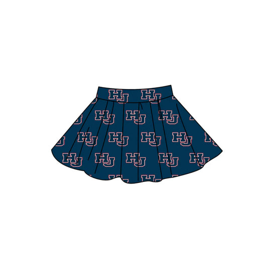 Adult custom team print summer skorts add shorts inside