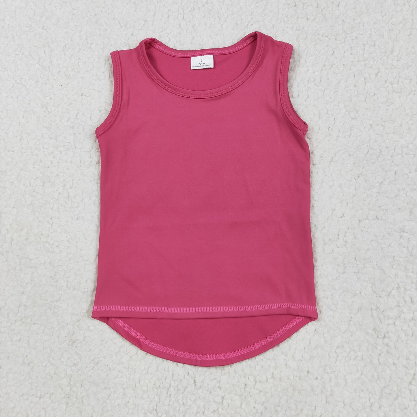 Toddle girls red yoga tank top shirt