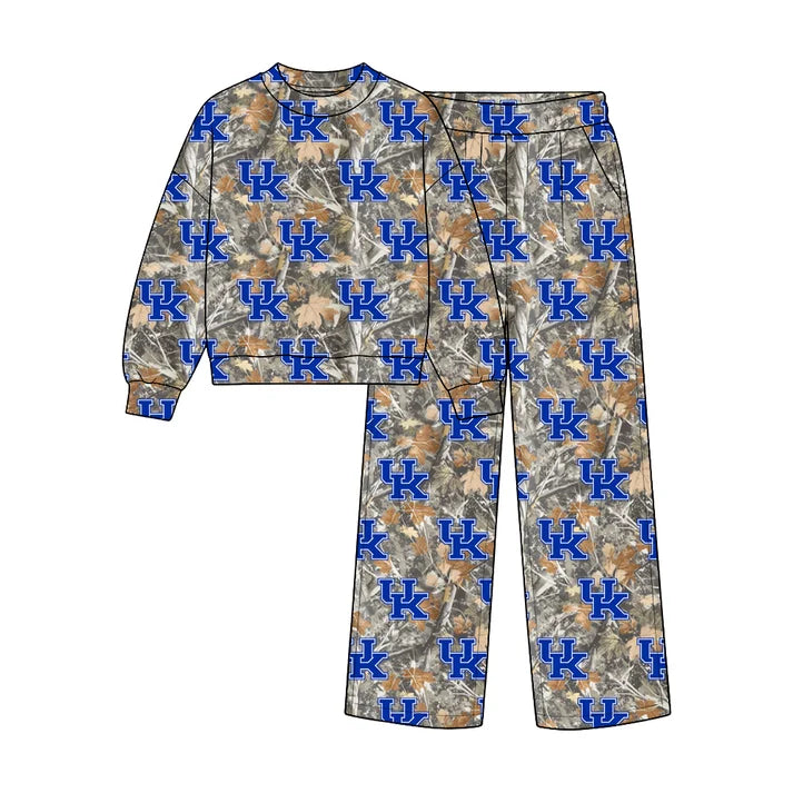 Toddle kids custom kentucky team design boy long sleeve clothes wholesale price