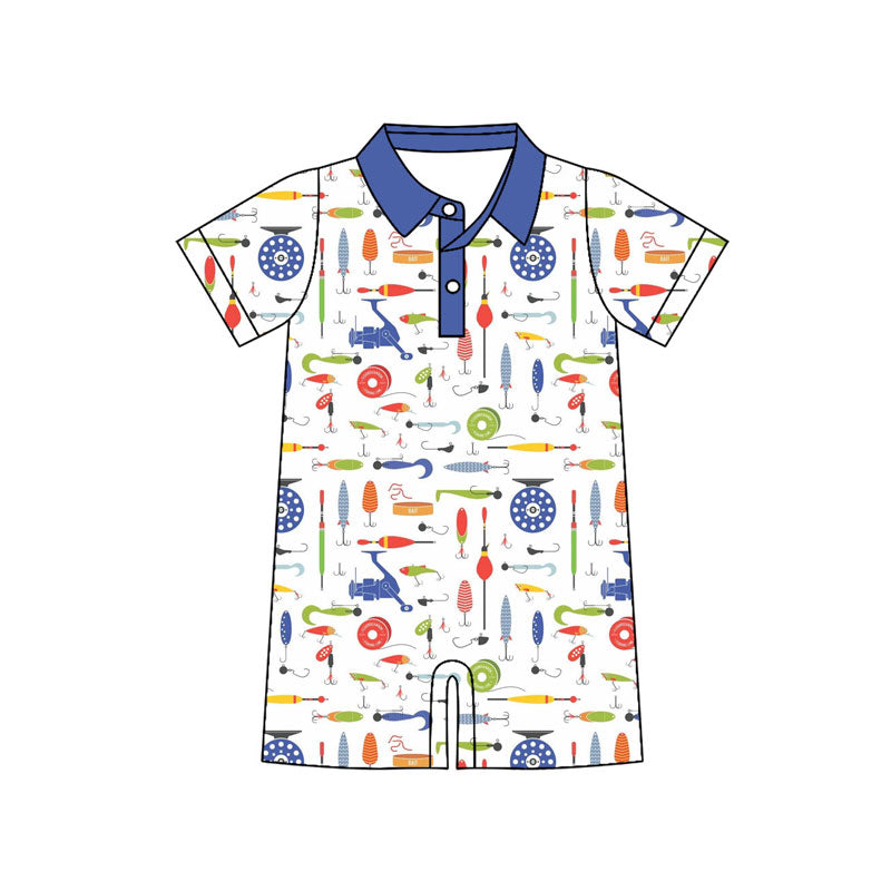 Toddle baby golf design short sleeve romper wholesale factory price