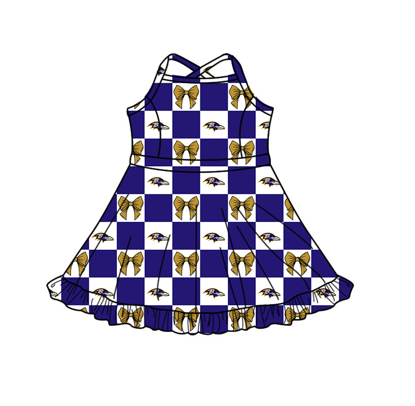 Toddle girls wholesale custom team design yoga dress