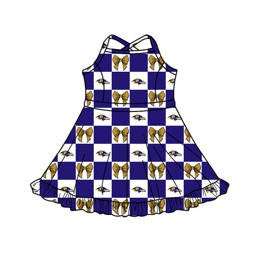 Toddle girls wholesale custom team design yoga dress