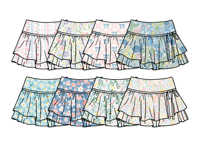 toddle baby  custom summer skorts