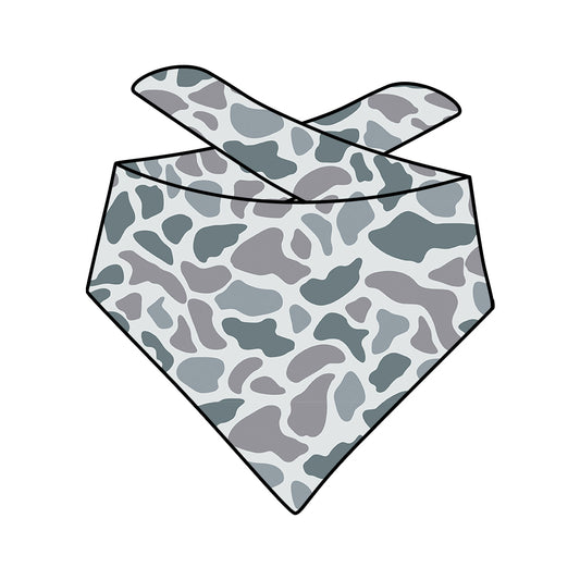 custom design cute puppy dog grey camo bandanas