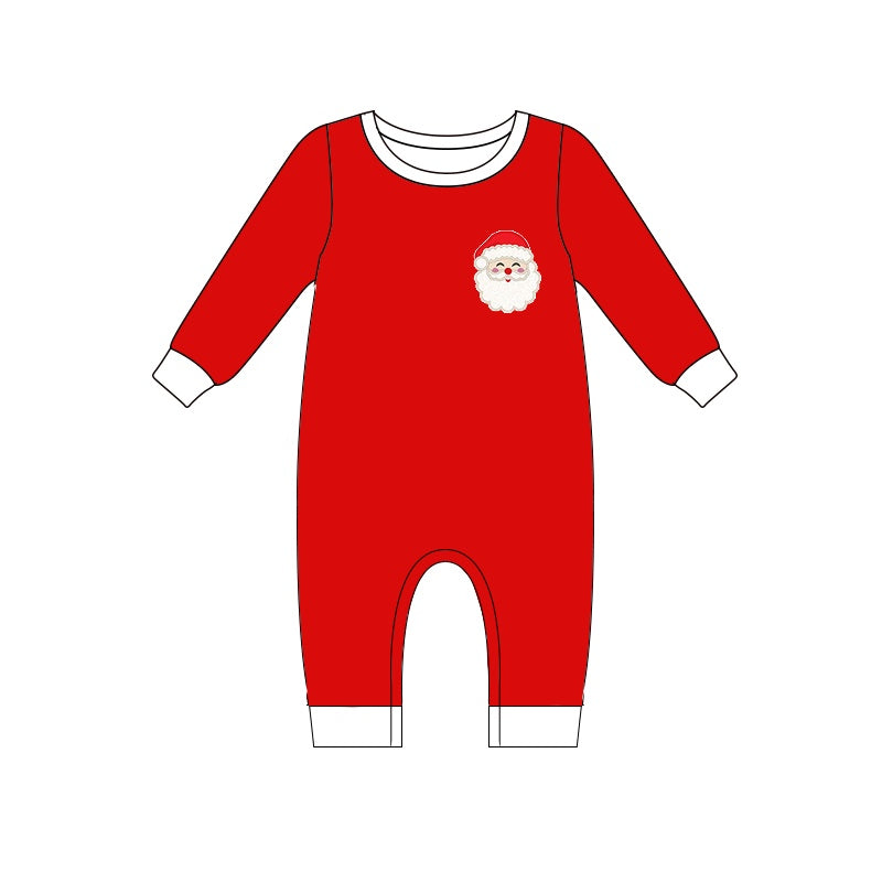 wholesale baby boy long sleeve christmas santa claus romper