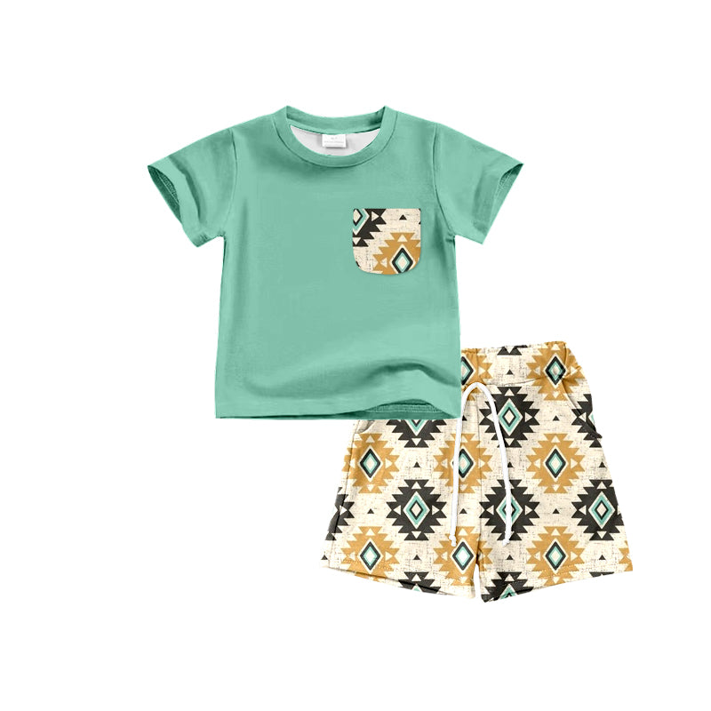 western aztec baby boy clothing set preorder