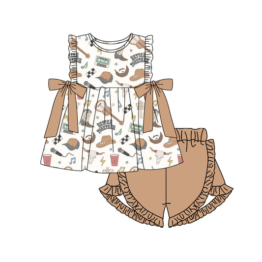 Baby girl western country music singer summer outfit preorder