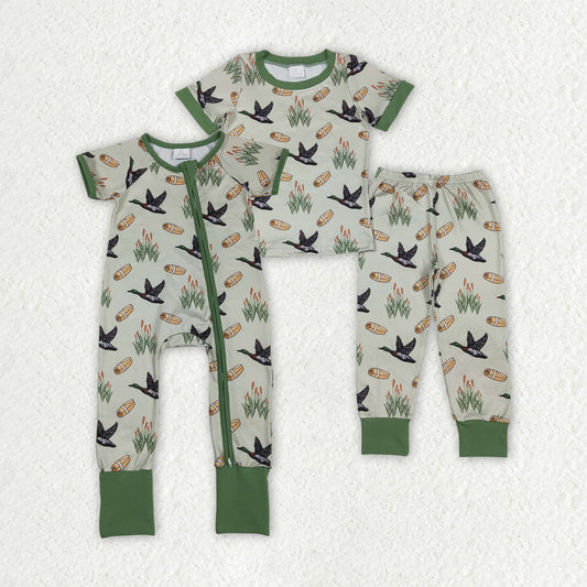 Duck call design sister brother matching clothes