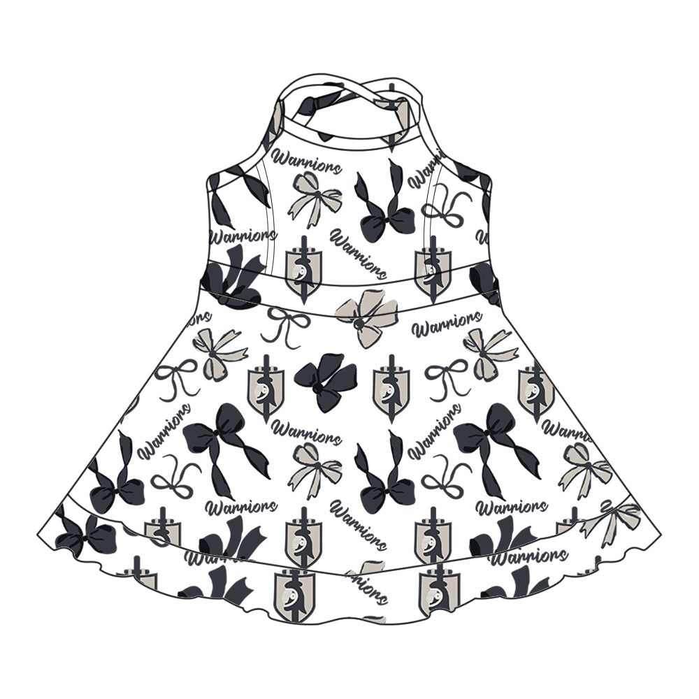 Toddle girls wholesale custom team design dress