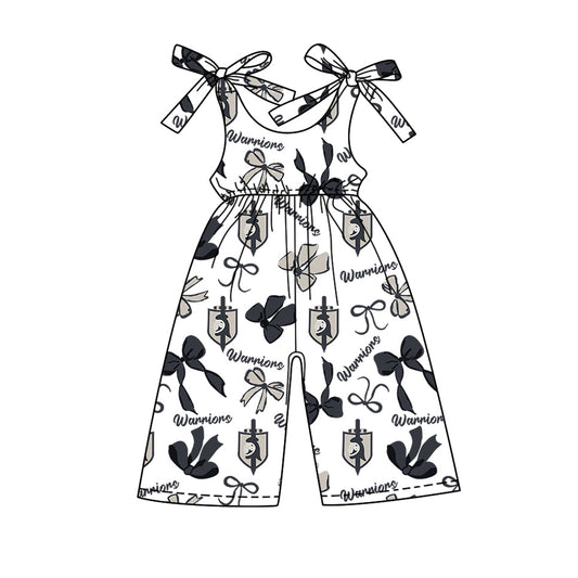 toddle girls customn team print jumpsuit wholesale factory price