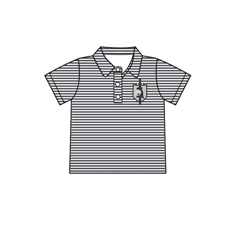 Kids baby short sleeve custom team pullover top