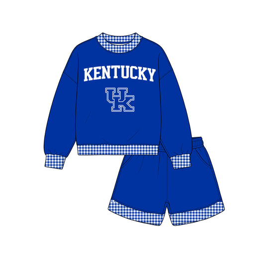 Toddle kids girls custom kentucky design long sleeve outfit