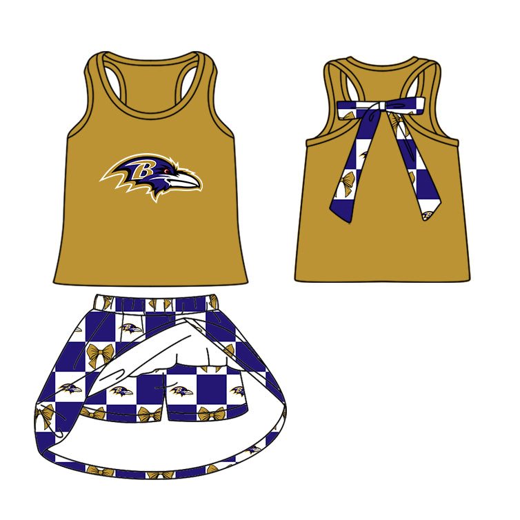 baby girls team cheer skirt outfit add liner shorts