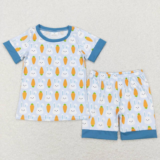 Easter bunny carret baby boy clothing set