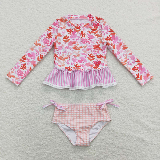 girls wholesale boutique 2pcs summer swimwear