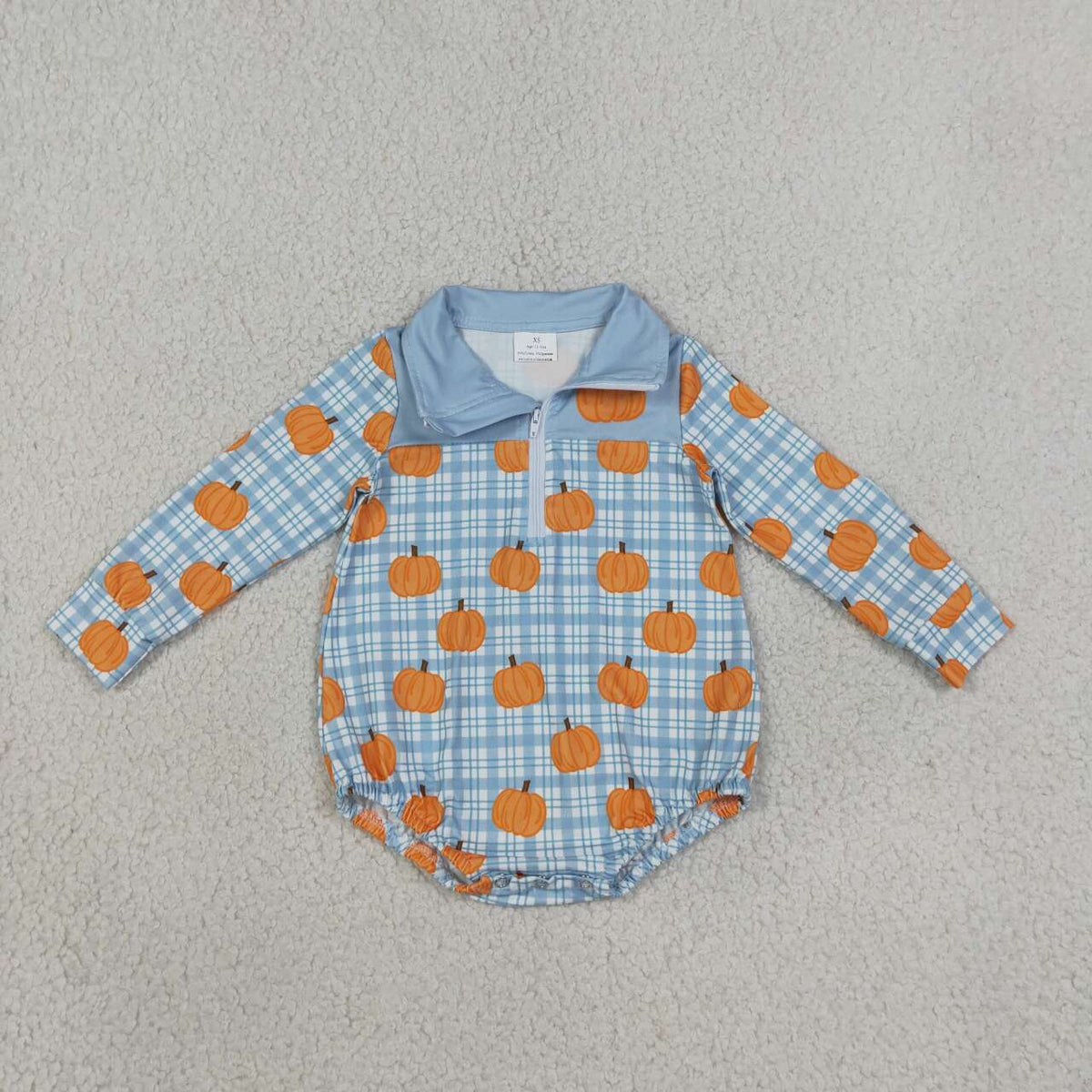 Toddle baby long sleeve pumpkins fall winter romper